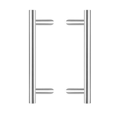 Intersteel Deurgrepen per paar T-schuin 700x85x25 HoH 500 rvs