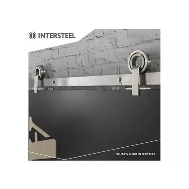 Intersteel Schuifdeursysteem Modern Top rvs geborsteld