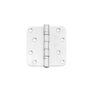 Intersteel Kogellagerscharnier afgerond hoeken 89x89 tot 70 kilo rvs geborsteld