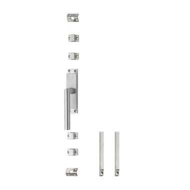Intersteel Kruk-espagnolet links Hoek 90 met stangenset 2x 1245 mm rvs geborsteld