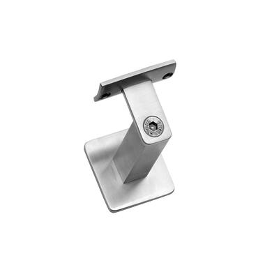 Intersteel Leuninghouder zwaar vierkant hol RVS