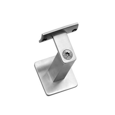 Intersteel Leuninghouder zwaar vierkant vlak RVS