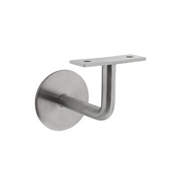 Intersteel Leuninghouder gebogen vlak zadel RVS
