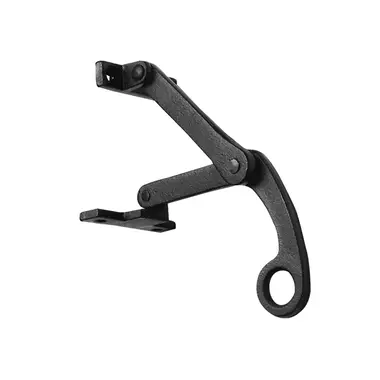 Combi raamuitzetter Zwart gelakt Verticaal 178mm