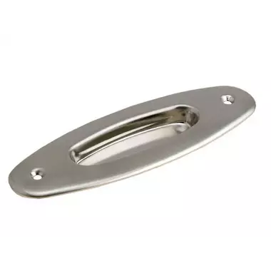 Schuifdeurkom kamer en suite Mat nikkel Ovaal 150 mm
