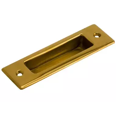 Schuifdeurkom kamer en suite Messing rechthoek 35x110mm