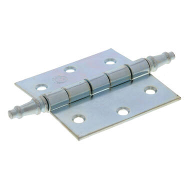 Scharnier Vaasknop gegalvaniseerd 75x75mm met rechte hoeken