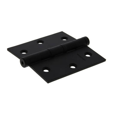 Kogellagerscharnier Zwart Platkop 89x89mm