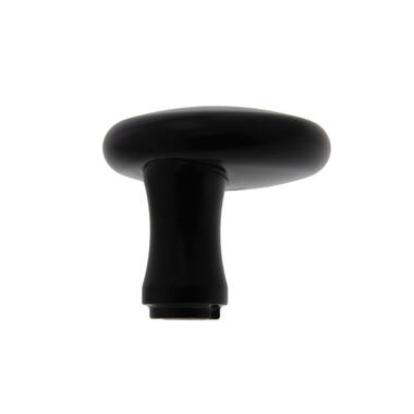 Knop voor veiligheidsschild Zwart Paddestoel verkropt 60mm