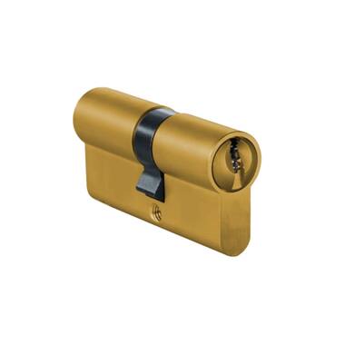 Profielcilinder dubbel Messing 30/35mm SKG2, eenzijdig 5mm verlengd