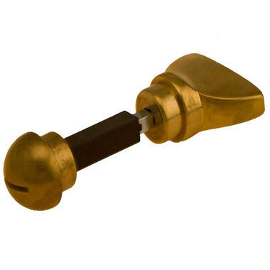 Wc stift messing antiek messing met vlinderknop