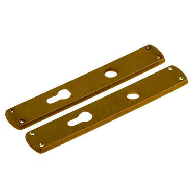 Langschild Cilinder Antiek messing Antiki 230 x 38 mm  PC 72