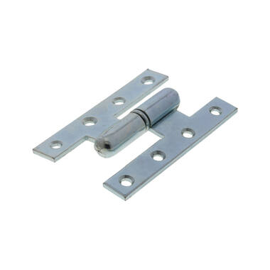 Franse Paumelle scharnier ijzer gegalvaniseerd 110x70mm DIN-rechts