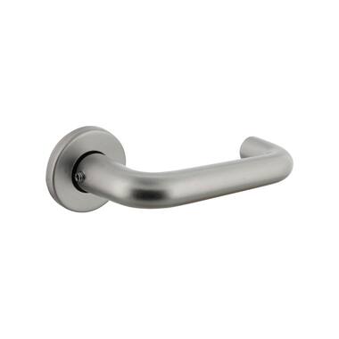 Intersteel Deurkruk Rond met rond rozet 50x7mm Aluminium