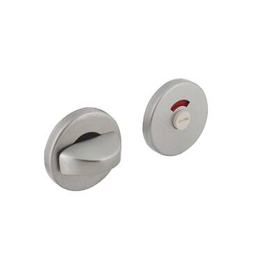 Intersteel Rozet met toilet-/badkamersluiting rond 50x7 mm aluminium