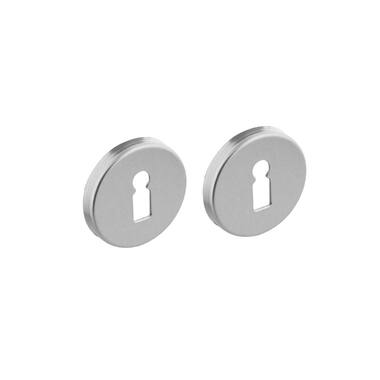 Sleutelrozetten met sleutelgat rond 50x7 mm aluminium