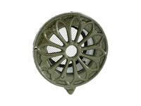 Ventilatierooster Brons-tint RAL 7043 rond Retro 150mm voor buis 100mm