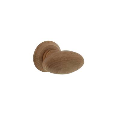 Intersteel Knopkruk Ovaal met rozet Hout