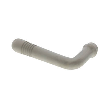 Gatdeel Mat nikkel Art Deco 106 mm ls