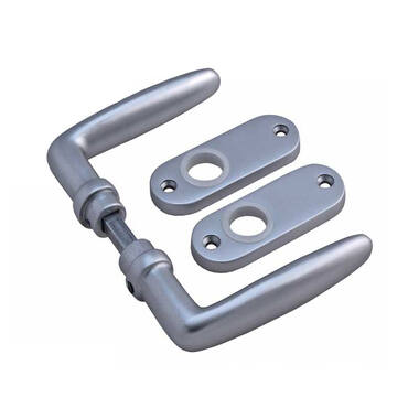 Deurkruk Aluminium Dudok met patentrozet Weijntjes set