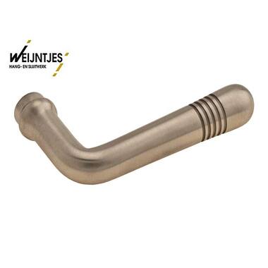 Gatdeel Mat nikkel Art Deco 106 mm rs