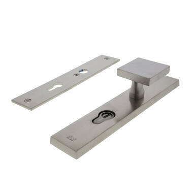 Veiligheidsgarnituur kerntrek Mat nikkel PVD met knop PC72 SKG3 Bauhaus
