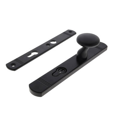 Veiligheidsgarnituur kerntrek Zwart met knop PC72 SKG3 Art Deco