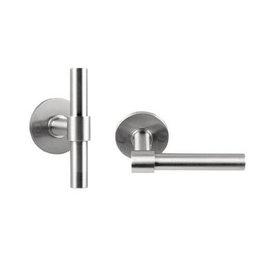Deurkruk RVS One Piet Boon op verende rozet PBTL15/50