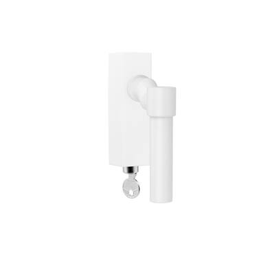 Draaikiep raamkruk Wit One Piet Boon verkropt PBL20F-DKLOCK Afsluitbaar 131mm
