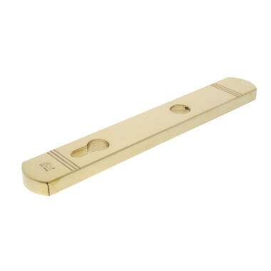 Veiligheidsschild buiten Messing Art Deco PC92 SKG3