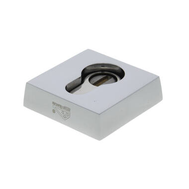 Veiligheidsrozet met kerntrekbeveiliging "buitenzijde" Chroom Bauhaus 55mm SKG 3
