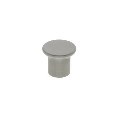Meubelknop Rvs Paddestoel plat 30 x 25 mm