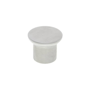 Meubelknop Rvs Paddestoel plat 35 x 27 mm