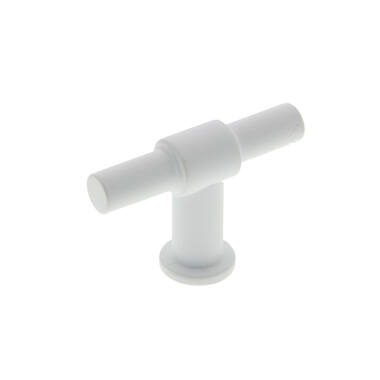 Meubelknop Mat wit T-modello