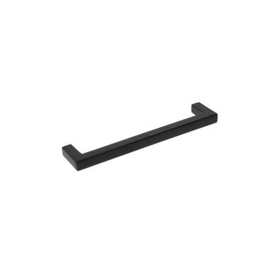 Meubelgreep Zwart Moderno vierkant 9 x 128 mm