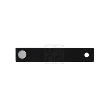 Meubeltrekker Zwart Leer Chroom 65 mm