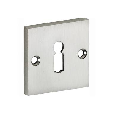 Sleutelrozet Mat nikkel Bauhaus vierkant 50x5mm opschroevend