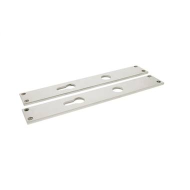 Langschild Cilinder Nikkel Bauhaus 245x40x5mm PC72