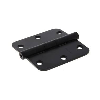 Kogellagerscharnier Zwart Platkop 76x76mm