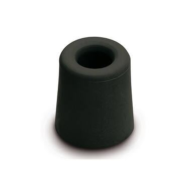 Deurstopper Zwart rubber rond 30mm Hoogte 24mm
