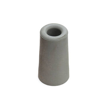 Deurstopper Grijs rubber rond 39mm Hoogte 59mm