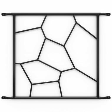 SecuBar Siertralie Deco 1 Zwart, op het kozijn