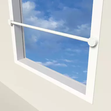 SecuGuard Doorvalbeveiliging Slimline Wit, op het kozijn 1300 mm