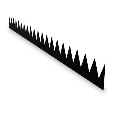 SecuMax Anti-klimstrip  Zwart (Staal Blackline), 100cm - plat (2st)