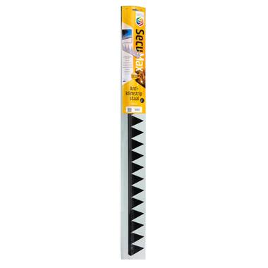 SecuMax Anti-klimstrip  Zwart (Staal Blackline), 100cm - 90 graden (2st)