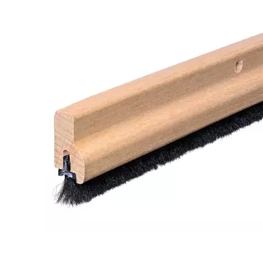 Tochtstrip Hout beuken opbouw HDS B 100cm zachte velours borstel