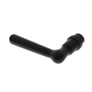 Gatdeel Zwart Recht pion 110 mm met borst