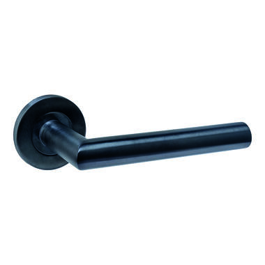 Intersteel Deurkruk Q 01 op rozet verdekt rond 52x6mm PVD zwart