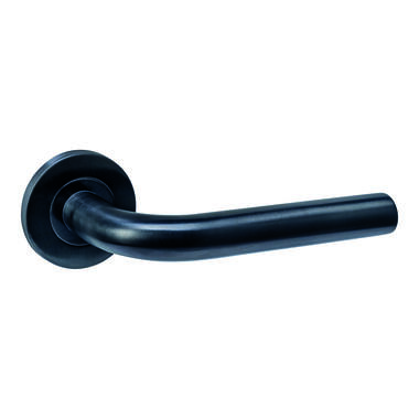Intersteel Deurkruk Q 02 op rozet verdekt rond 52x6mm PVD zwart