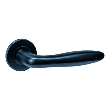 Intersteel Deurkruk Q 03 op rozet verdekt rond 52x6mm PVD zwart